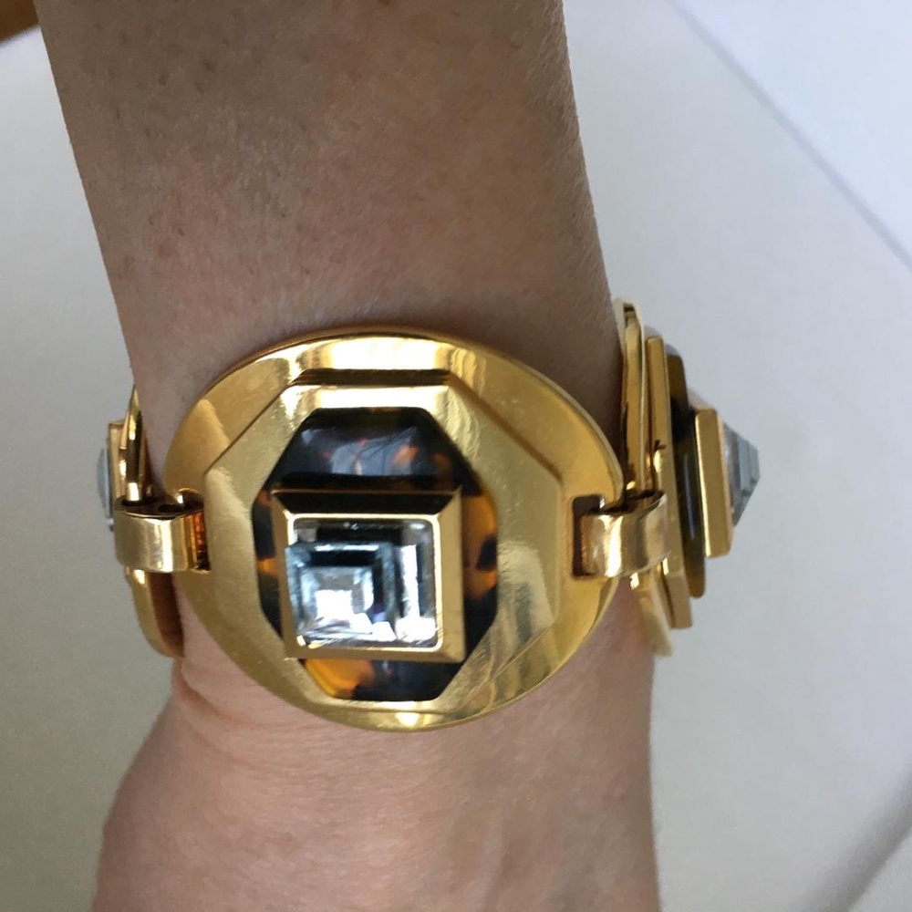 J.Crew Dome Gold Toggle Bracelet - Picture 4 of 6